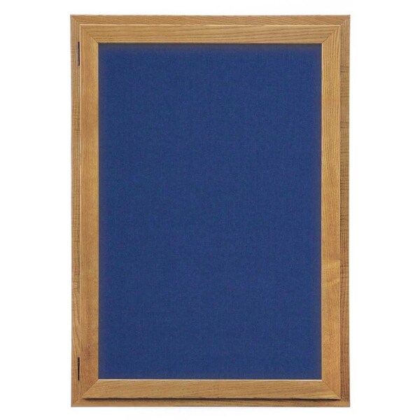 Outdoor Enclosed Combo Board, 72"x36", Blk Frame/Burgundy & Medium Grey